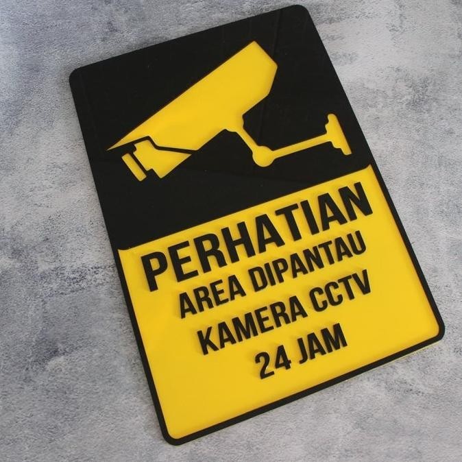 

Sign Acrylic Timbul CCTV 24 JAM | Papan Sign Akrilik Timbul Keren