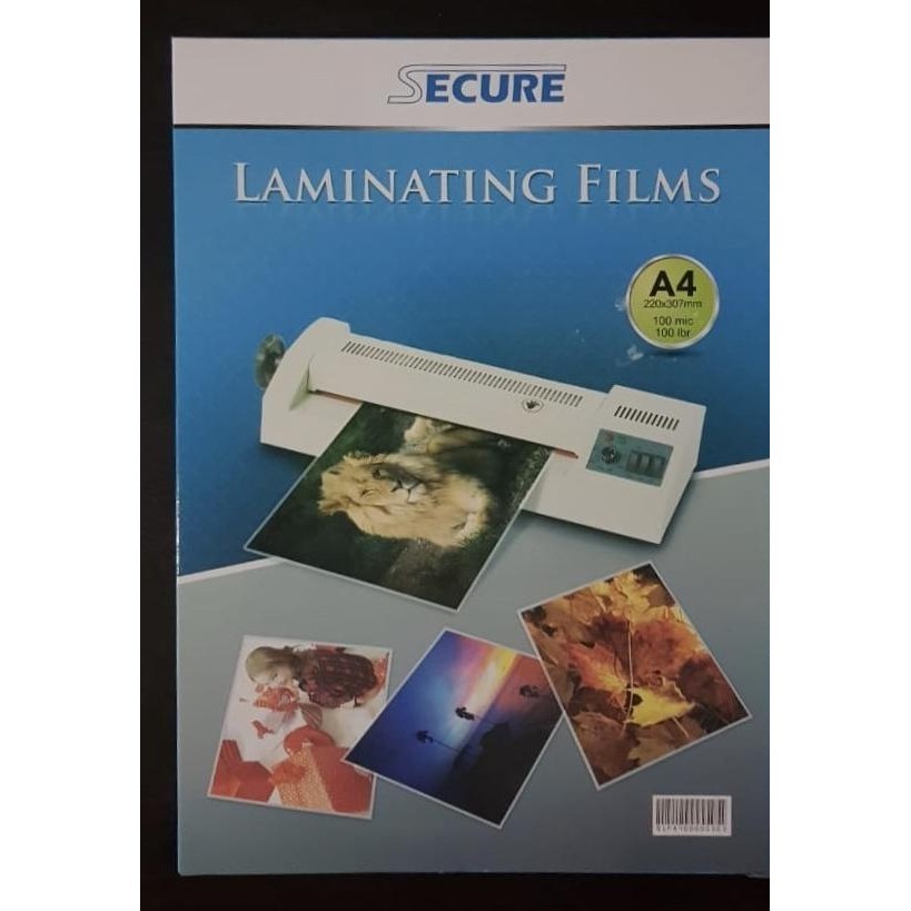 

Secure Laminating Films A4 isi 100 pcs / Plastik Laminating Secure A4