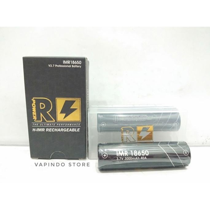Battery R Power Black 18650 3000Mah 40A Baterai
