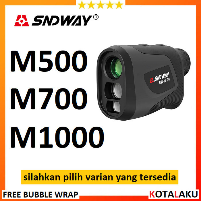 Produk Golf Range Finder Meteran Laser 500m 1000m Sndway SW M500 M700 M1000