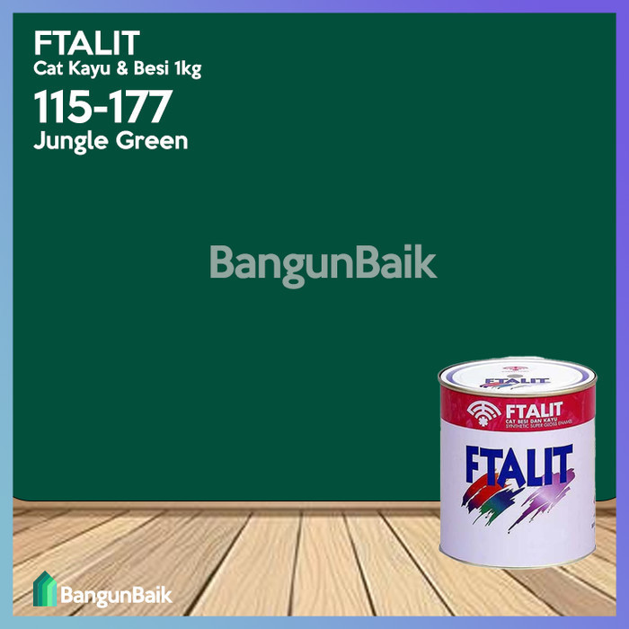 Produk Kansai FTALIT 177 Jungle Green 1kg / Cat Kayu dan Besi FTALIT 115-177