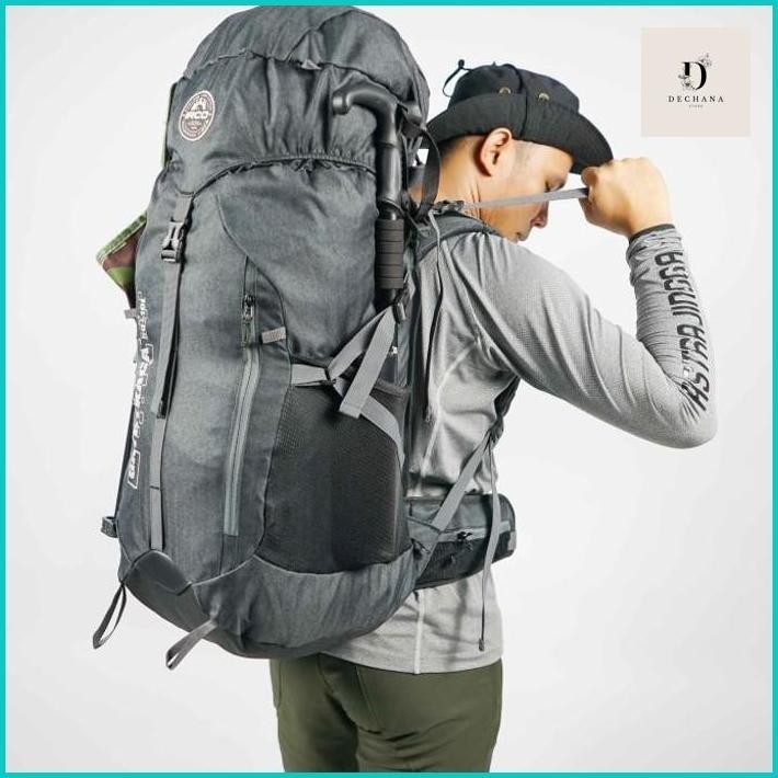 OUTDOOR TAS HIKING - KERIL GUNUNG - CARRIER 50L - RANSEL IRCO- FREE RAINCOVER