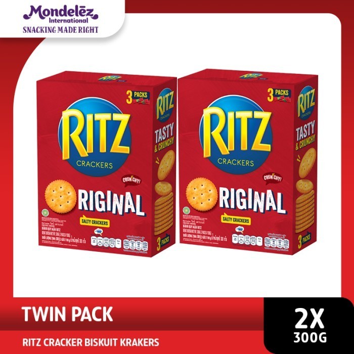 

TERMURAH Ritz Cracker Biskuit Krakers 300 gr Twinpack