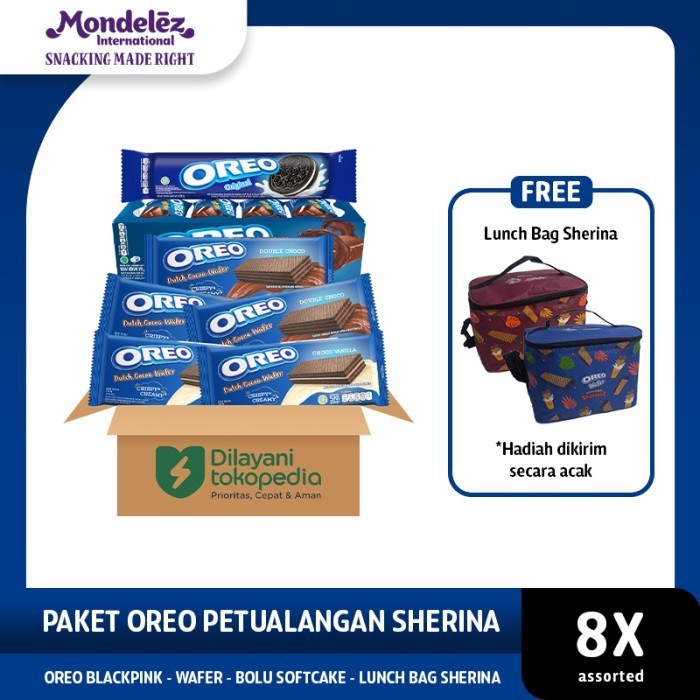 

FREE ONGKIR Paket Oreo Biskuit Wafer Petualangan Sherina - Gratis Lunch bag