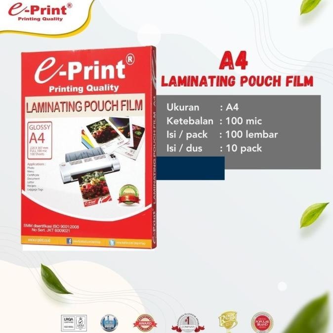 

Laminating Pouch e-Print A4
