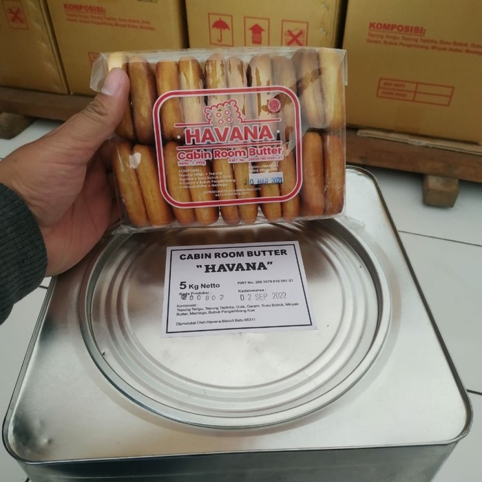 

NEW Roti biskuit Cabin gabin havana Kemasan Los Losan 5 Kg