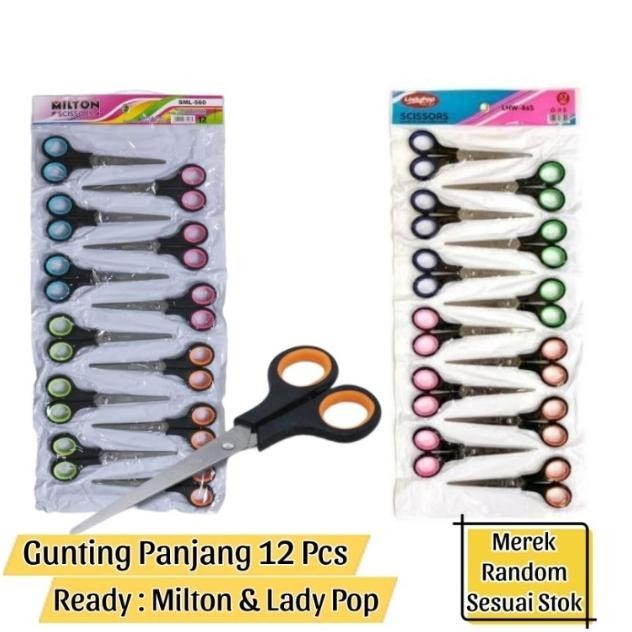 

Kekinian (12Pc) Gunting Panjang Murah 6 Inch Stainless Steel Tajam Wd-54