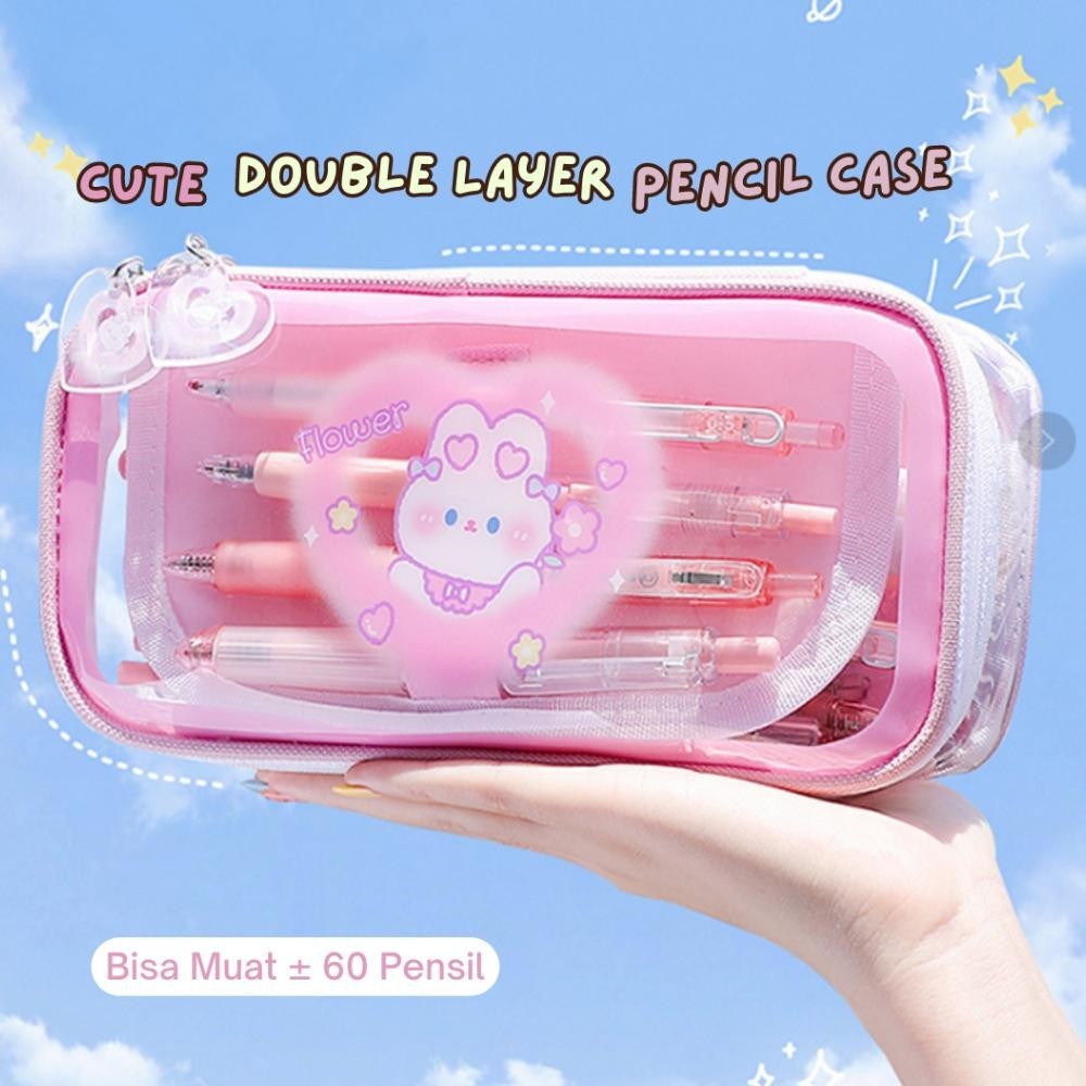 

Dwl-49 Mismi Cera Pencil Case Perempuan Cute Rabbit Kotak Pensil Tahan Air - Pc5C Murah