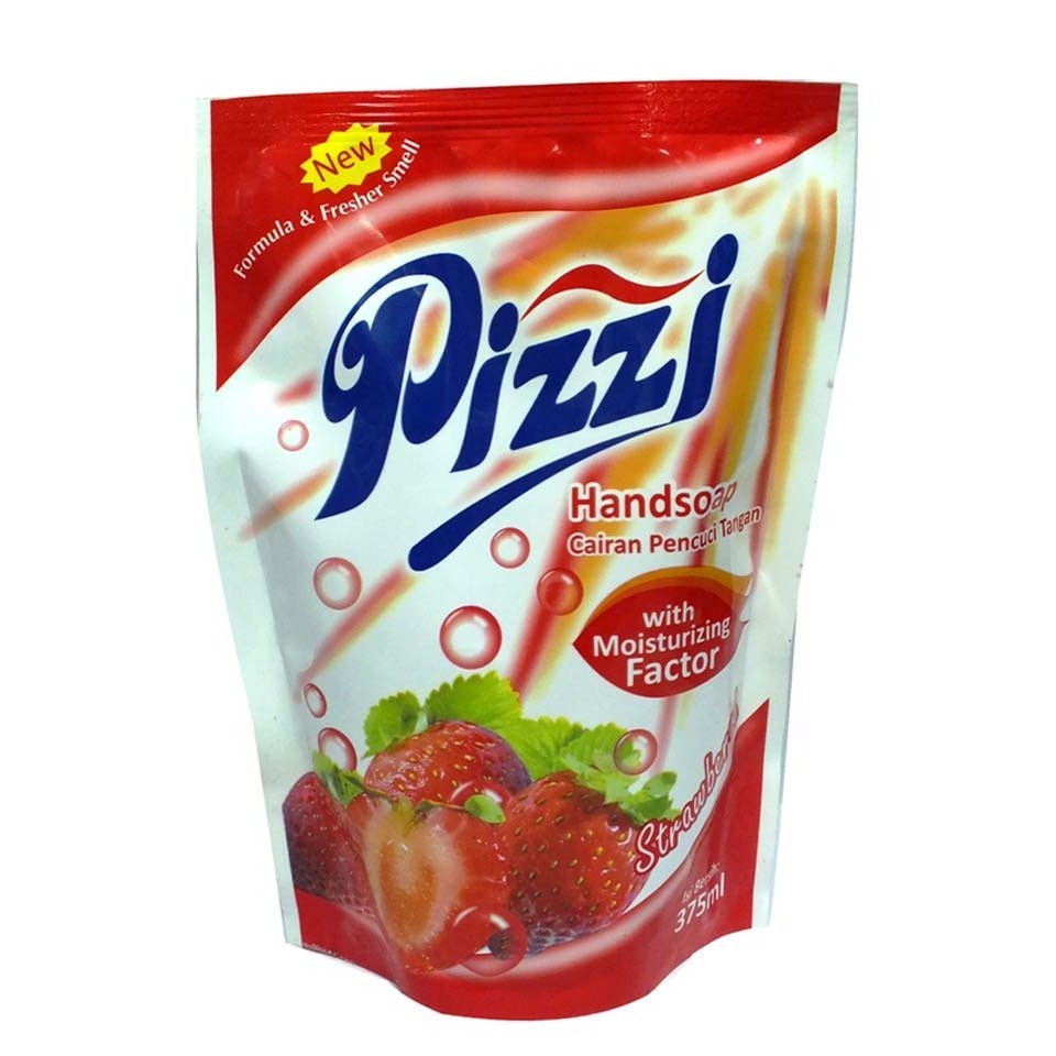 S49042 PIZZI STRAWBERRY HAND SOAP 375ML REFILL MAJU BERSAMA (20251203)