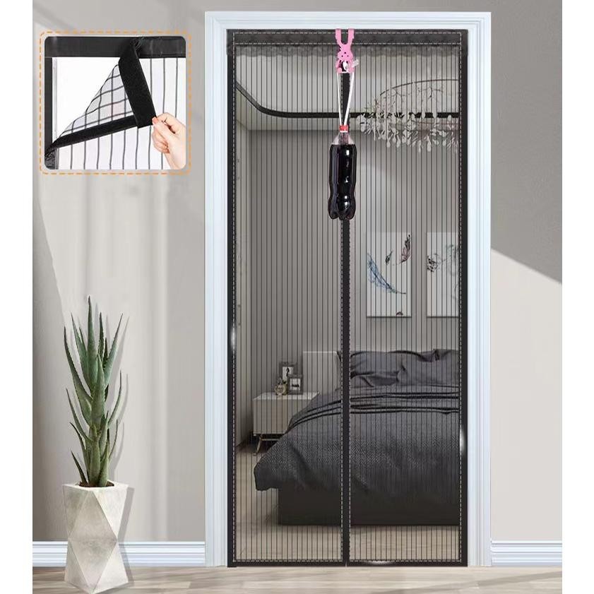 Cod Yhome Tirai Pintu Kamar / Tirai Magnet Anti Nyamuk Kawat Nyamuk / Tirai Magnet Elegan Bahan Plas