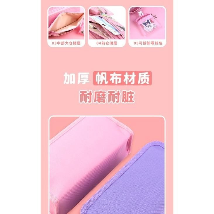 

SALE Tempat Pensil Cinnamoroll Baru Sanrio Anime My Melody Kuromi Penyimpanan Alat Tulis Siswa Perlengkapan Sekolah Ins Kawaii ta-127