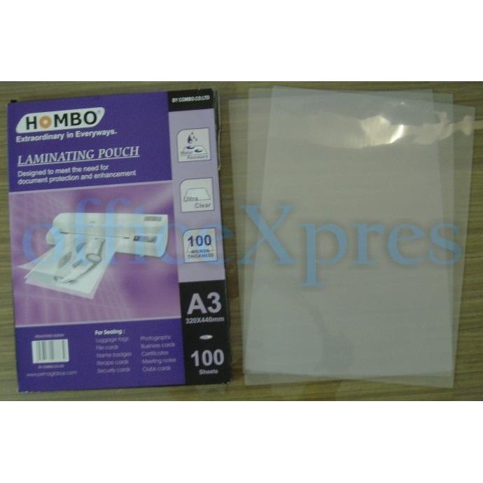 

Laminating Film Ukuran A3 Hombo
