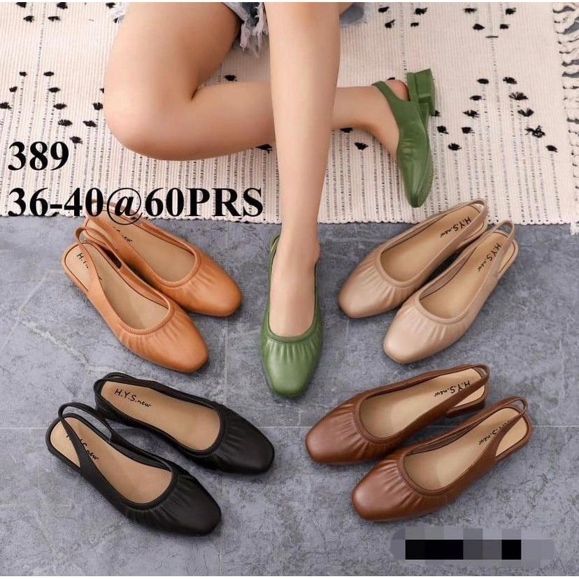 Flatshoes Kerja Nyaman // Sepatu Sandal Wanita Model Terbaru 2021/Wedges Karet Jelly New Hys 389