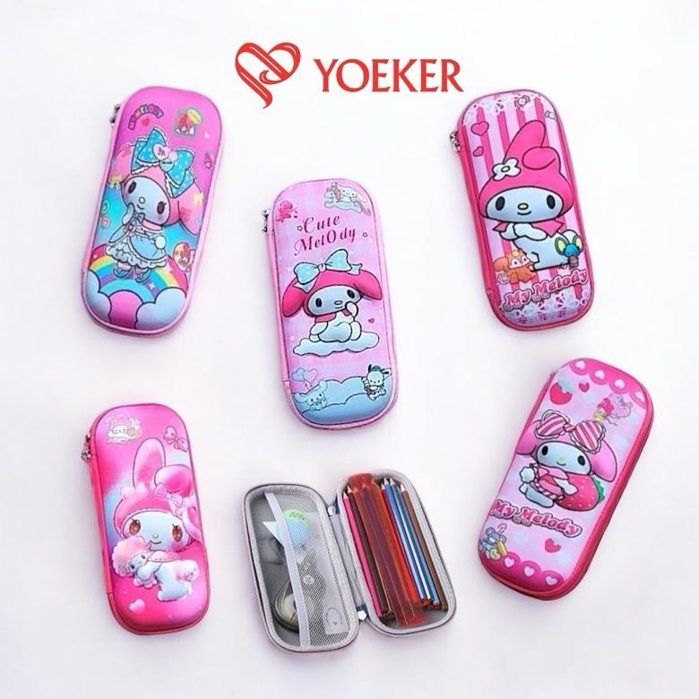 

Sale (1 Pcs) Tempat Pensil Pencil Case Kotak Pensil Timbul 3D Fancy Anak Sanrio Unicorn