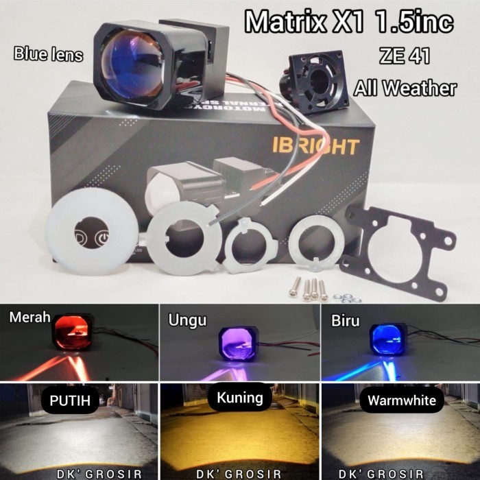 projector Biled All Weather ZE 41 1,5 INC premium Biled Matrix X1 IBRIGHT Plus senja Devil