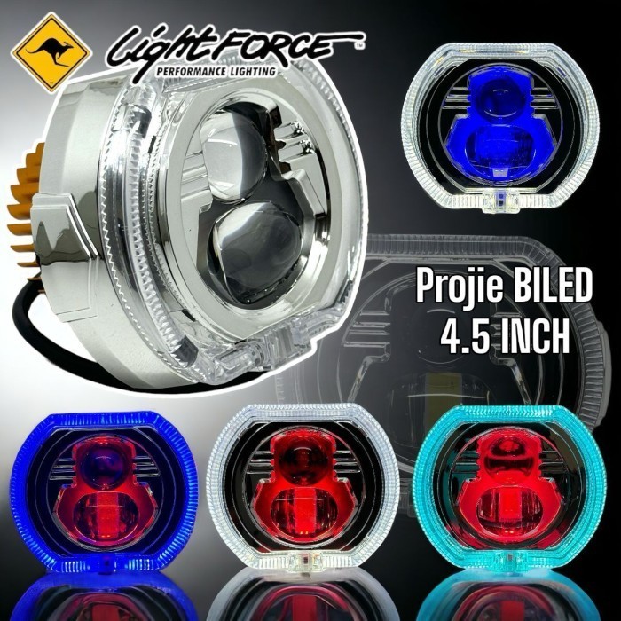 LAMPU PROJIE PROJECTOR BILED MOTOR 5 KABEL UKURAN 4,5 INCH UNIVERSAL