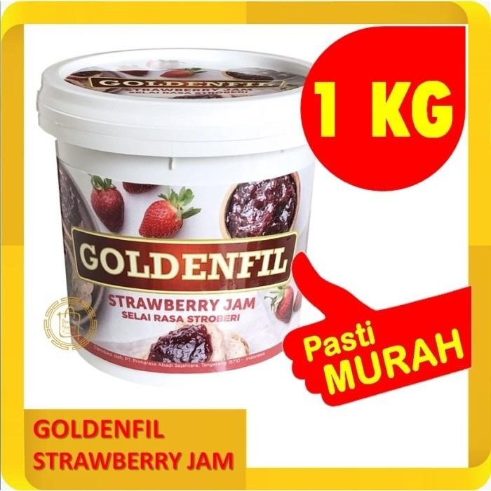 

GOLDENFIL STRAWBERRY JAM 1KG MURAH GOLDEN FILL SELAI RASA STROBERI Kualitas Terbaik