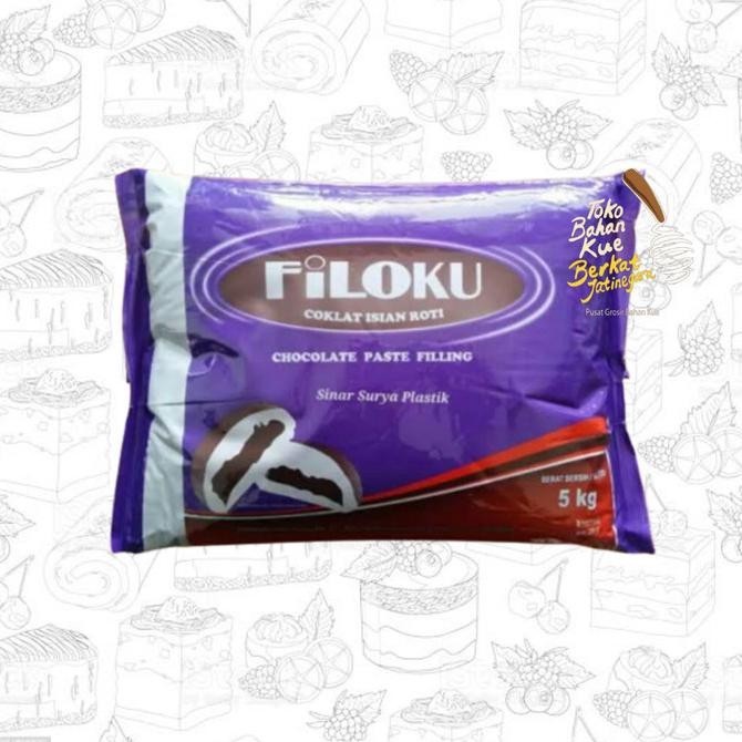 

Filoku Chocolate Filling 5 Kg / Selai Coklat / Isian Roti