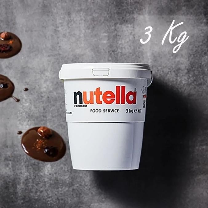 

Nutella 3Kg Selai Kacang & Coklat Hazelnut, Topping,Cake/Kuker