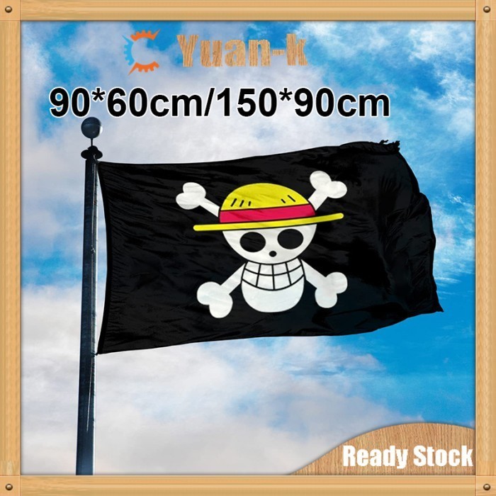 

Terlaris Bendera One Piece 150*90cm Bendera Bajak Laut One Piece Luffy SALE