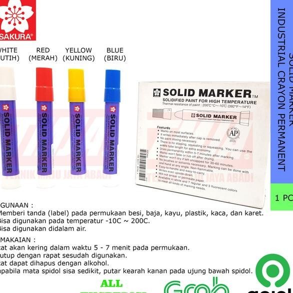 

Sakura Solid Marker Spidol Permanent Anda Besi