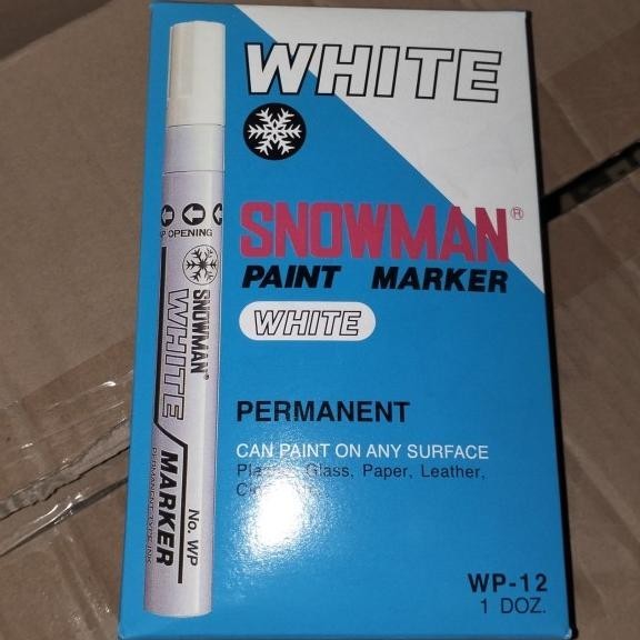 

Spidol Paint Marker Snowman Putih/Hitam (Perlusin