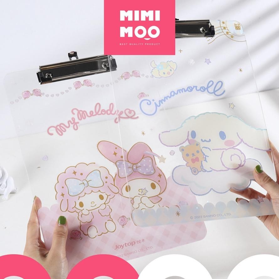 

Ew-45 Mimimoo Clipboard Papan Jalan Ujian Sanrio Cinnamoroll Kuromi Murah