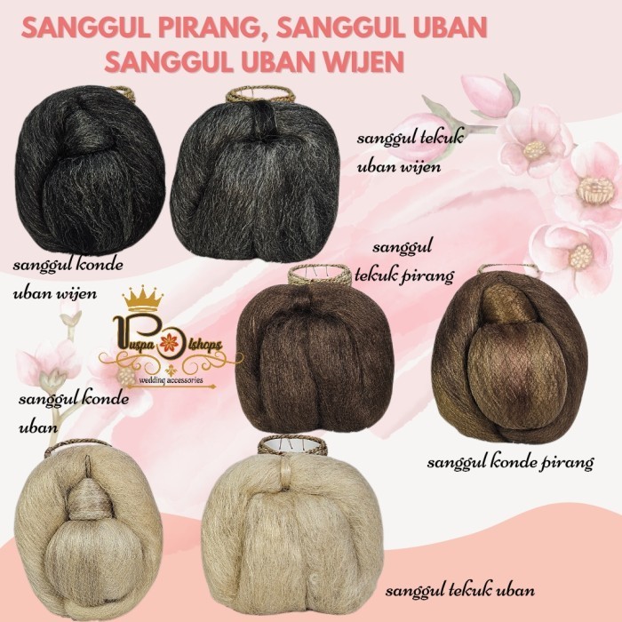 Terbaru Sanggul Jawa Bokor Sanggul Pirang Sanggul Uban Blonde Promo Ready Stok