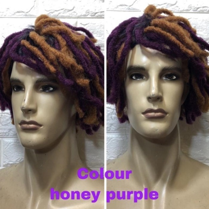 Terbaru Best Seller Wig Rambut Palsu Pria Model Gimbal Pendek Promo Ready Stok