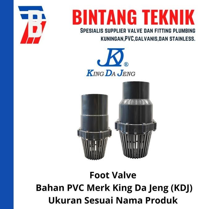 Foot Valve 6" Inch Pvc Merk Kdj