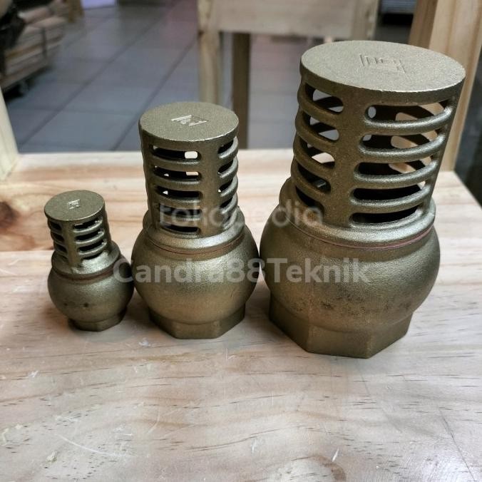 Food Klep Gentong 1 1/2"Inch Kuningan Pn16-Foot Valve Kuningan Pn 16