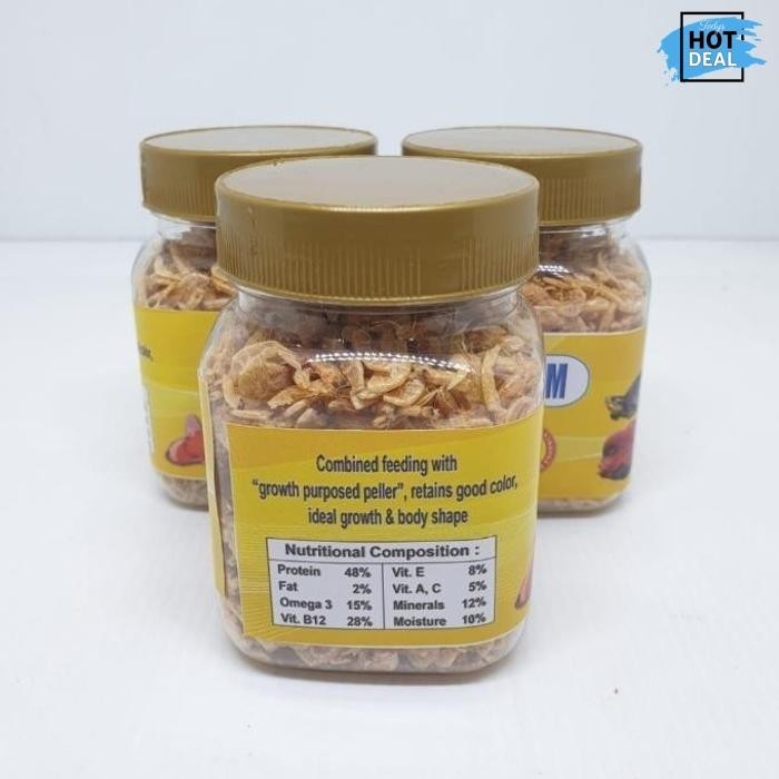 Tarbaru Udang Kering Standar Red Pigmen Pakan Ikan Hias Air Tawar , Laut, Kura Kekinian