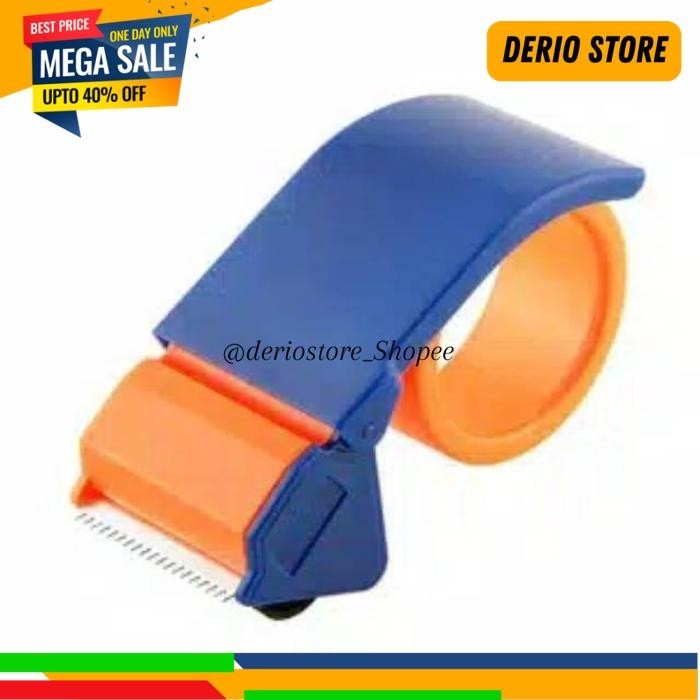 

DISPENSER TEMPAT ROLL ALAT PEMOTONG SOLATIP LAKBAN LABAN TAPE CUTTER CEPAT