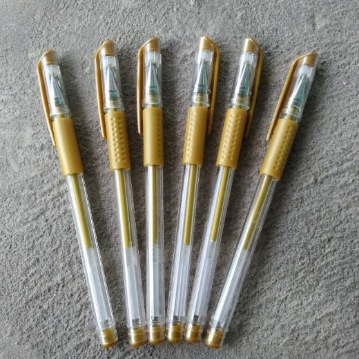 

TERLARIS 1 pcs pulpen tinta emas COD