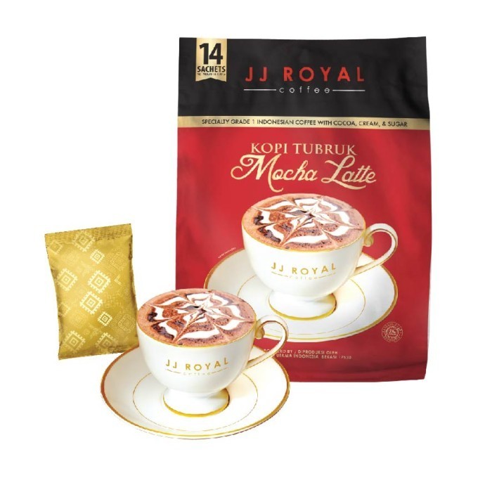 

Coffee/Kopi Jj Royal Kopi Tubruk Mocha Latte Bulk Bag 14 Sachets