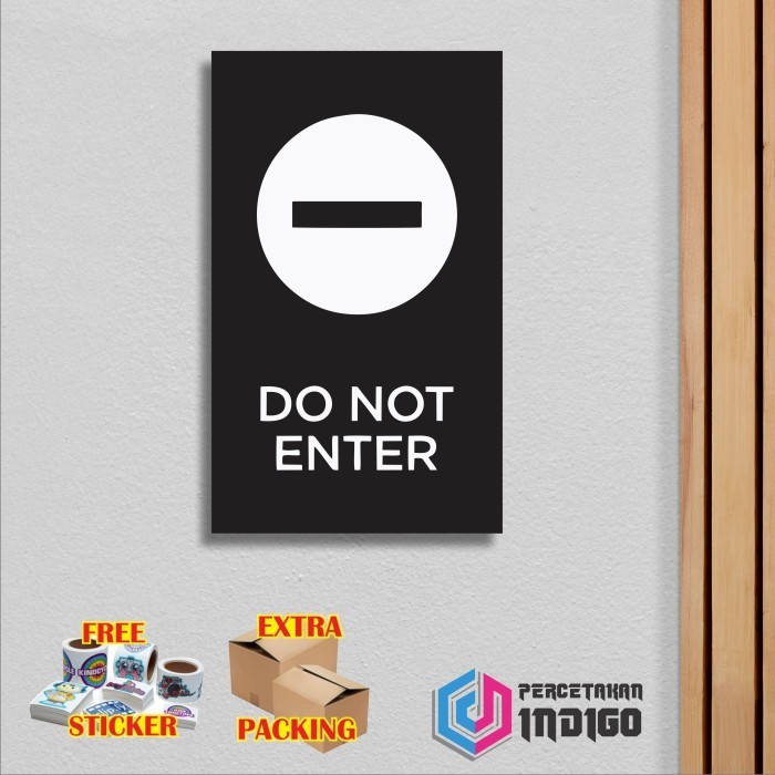 

Grosir Papan tanda sign board akrilik 15cmx25cm Do not Enter Elegan
