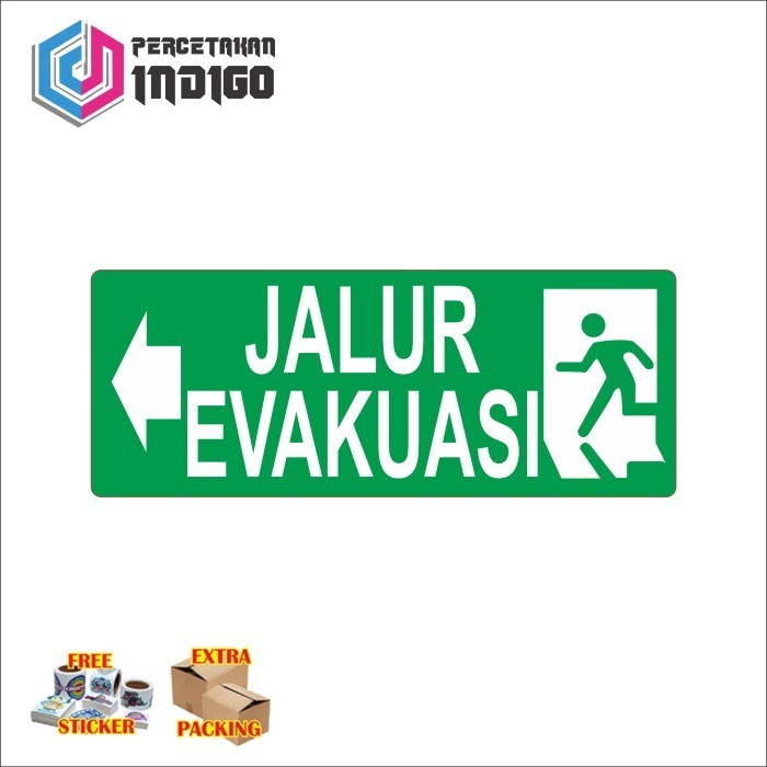 

Terlaris sign papan akrilik acrylic jalur evakuasi Elegan