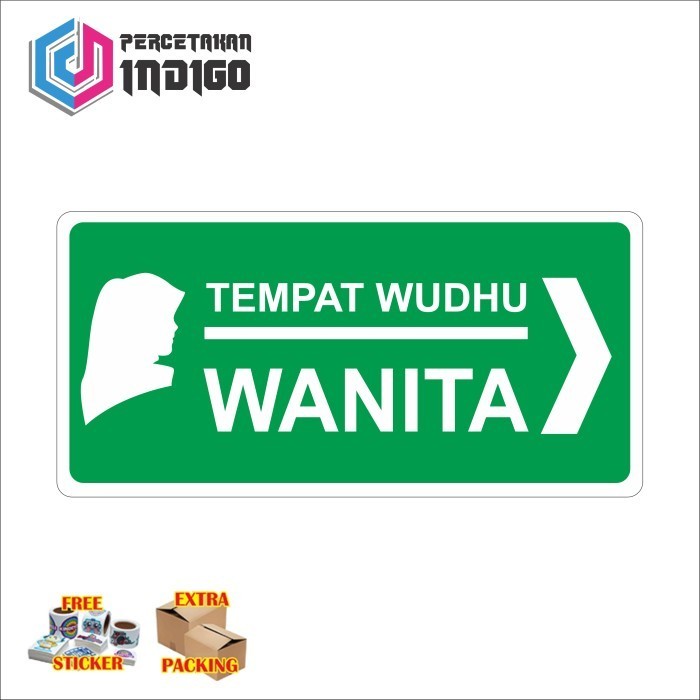 

Murah sign papan akrilik acrylic tempat wudhu wanita type b Keren