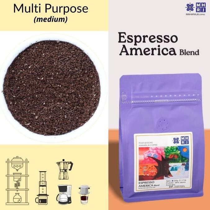 

Espresso America Full Arabika House Blend 1Kg Biji Kopi Sangrai