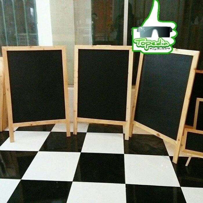 

BLACKBOARD CHALKBOARD PAPAN TULIS STANDING 90X60 CM TERMURAH