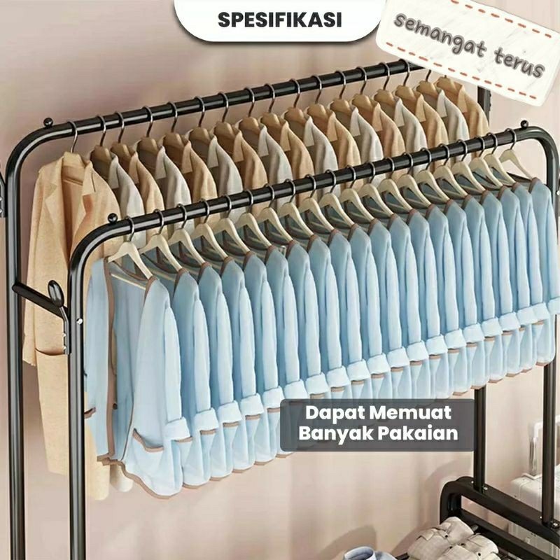 Rak Gantungan Baju Stand Hanger & Rak Sepatu Penyimpan Jak dan topi sepatu & tas/Lemari Sepatu