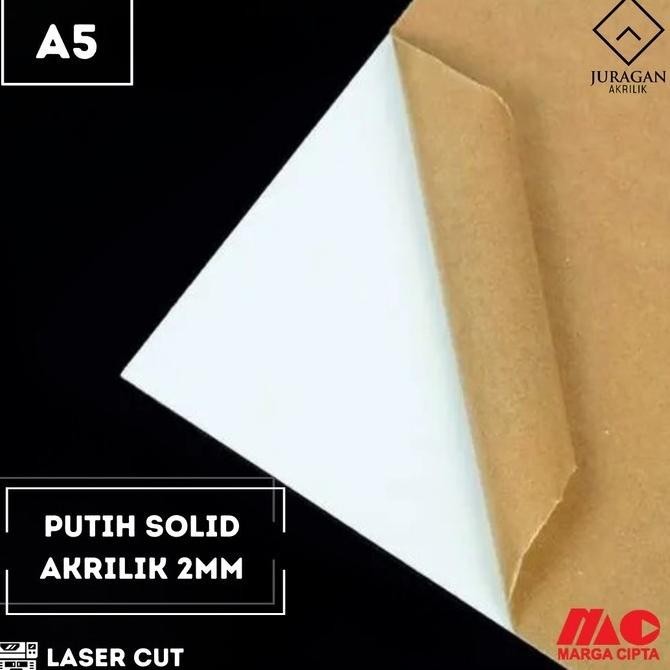 

READY Akrilik Putih Solid A5 2mm Marga Cipta