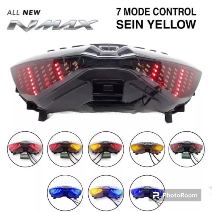 Lampu Stop Nmax New X-Case 7 Mode Stoplamp Plus Sen Led Running 7 Mode