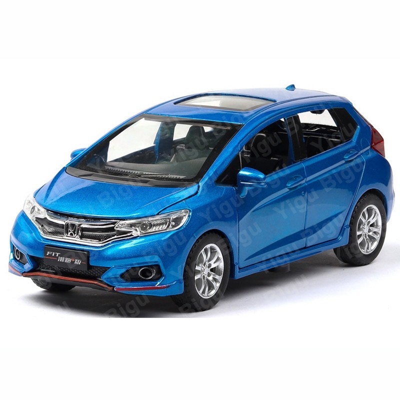 COD Die Cast HONDA FIT JAZZ Skala 1:32 niatur Mobil Besi Mainan Paduan Mobil Diecast Mobil Suara