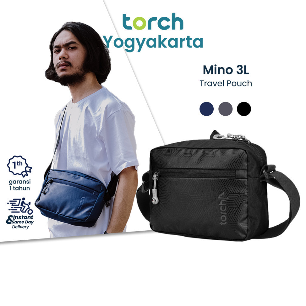 TORCH Mino 3 Liter Tas Selempang Bahu Pria Wanita Unisex  Anti Air