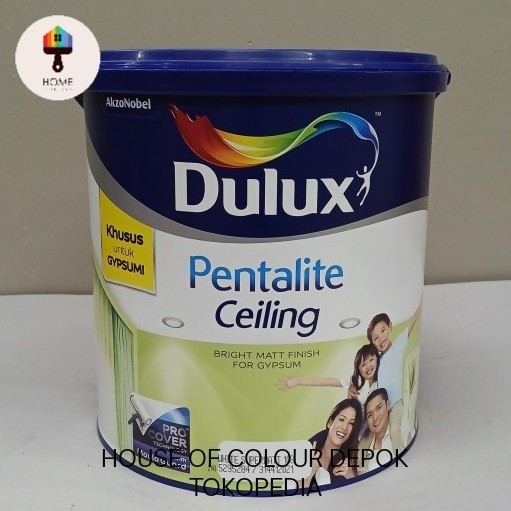 CAT PLAFON GYPSUM/ CAT TEMBOK DALAM PLAFON/CAT DALAM RUMAH/CAT DULUX PENTALITE CEILING 5 KG