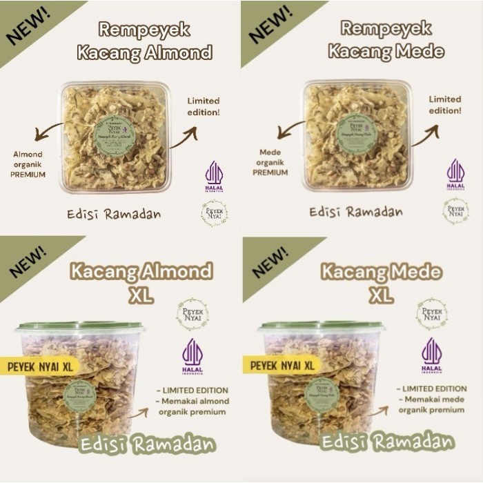 

Rempeyek Peyek Nyai Kacang Mede (Large) A9