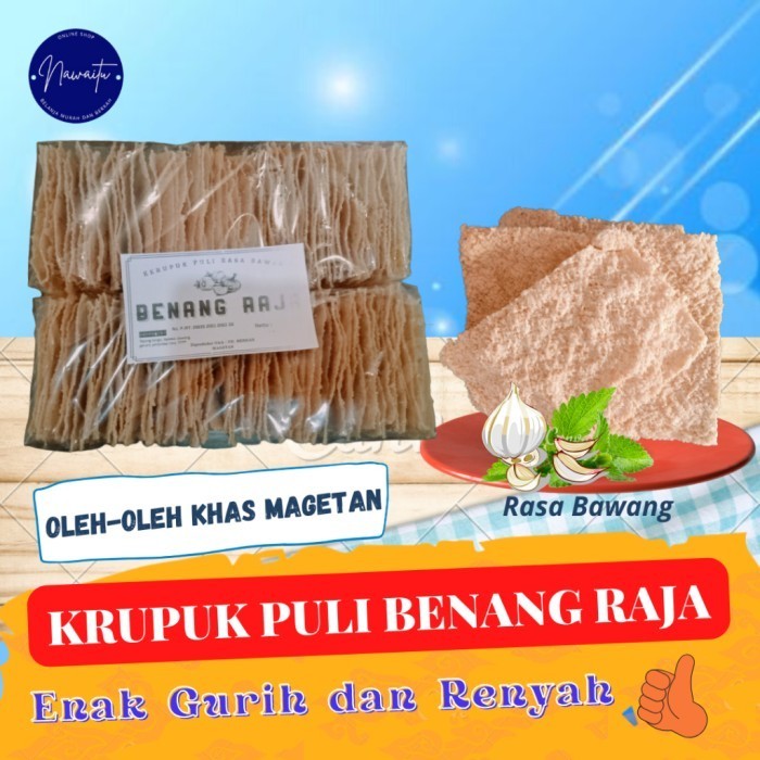 

EKSLUSIF Kerupuk Puli Mentah 1Kg Gendar Krecek Puli Oleh-oleh Khas A9