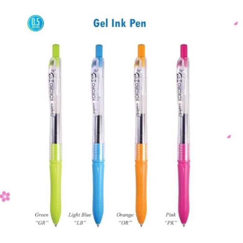 

ORIGINAL STATIONERY HAUL- Kokoro Pen/Pulpen/Bulpen Sweet Tinta Hitam Gel 0.5mm - 1 Box Isi 12 Pcs di-111