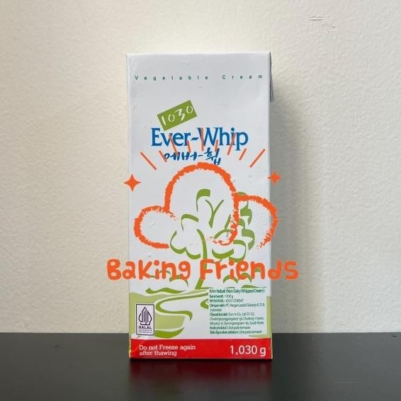 

Ever Whip Vegetable Cream 1030/Non Sugar Everwhip Whipping Cream Vegan